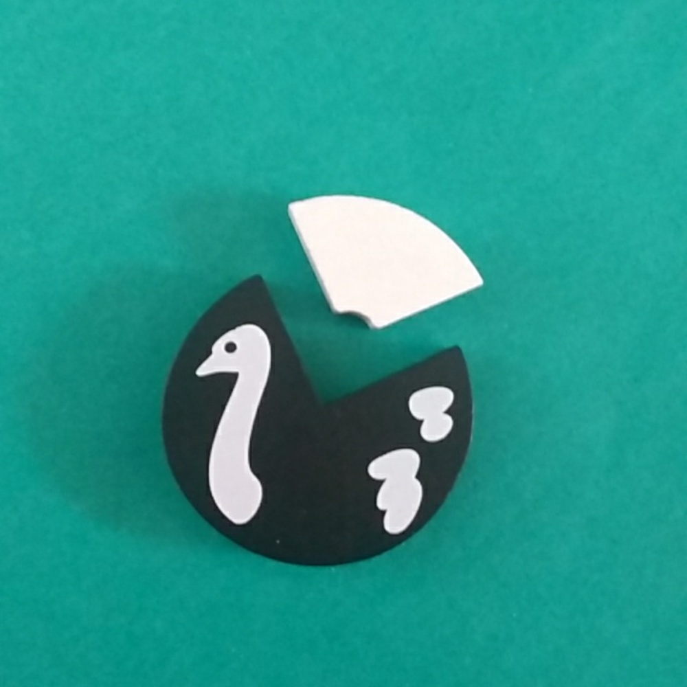 Swan Bird 🦢 Coin Wood Token